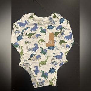Brand new long sleeve Bamboo Dino onesie